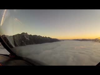 landing at queenstown airport. probably the most beautiful plane landing