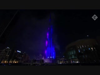 new year fireworks and laser show in dubai