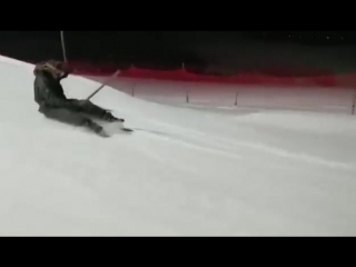 ski slope on a shovel