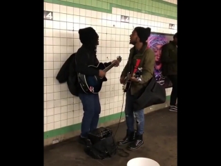 two guitarists in transition