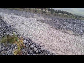 river of stones after a storm