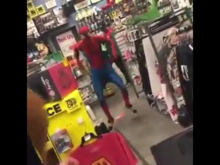 spiderman rock out