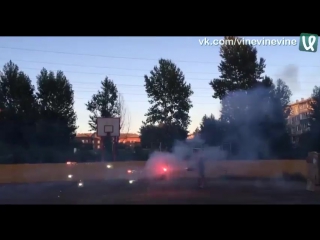 war with fireworks