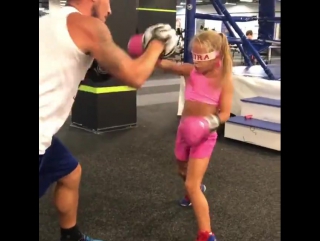 boxing girl training