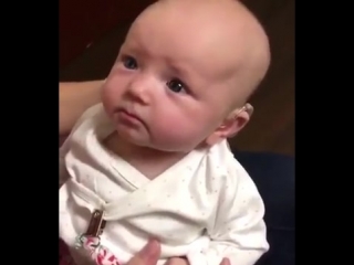 baby hears his mother for the first time