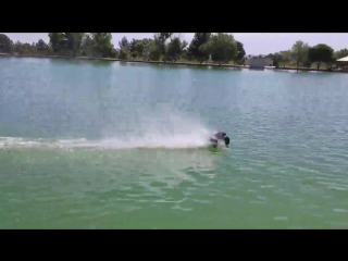 rc car rides on water