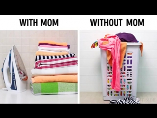 life with and without mom