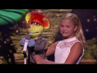 the ventriloquist girl performed a new song