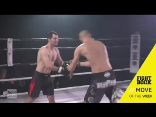 the fighter set his opponent's shoulder during the fight