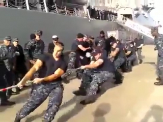 russian sailors vs american sailors