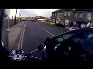 the motorcyclist gave the boy a moment of joy