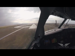 stunningly beautiful view from the cockpit © video