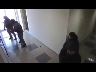 special forces work in the office of an it company © video