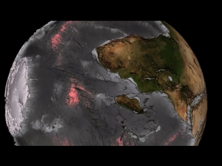 what the relief of the ocean floor looks like without water © video