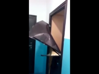 foil doors were installed in a kazakhstani new building © video