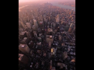 new york from a bird's eye view © video