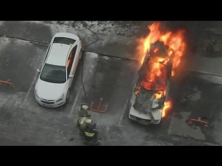 car explosion. rostov-on-don © video