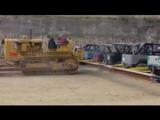 buddozer vs jeeps © video