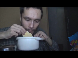 james franco savors marshmallows © video